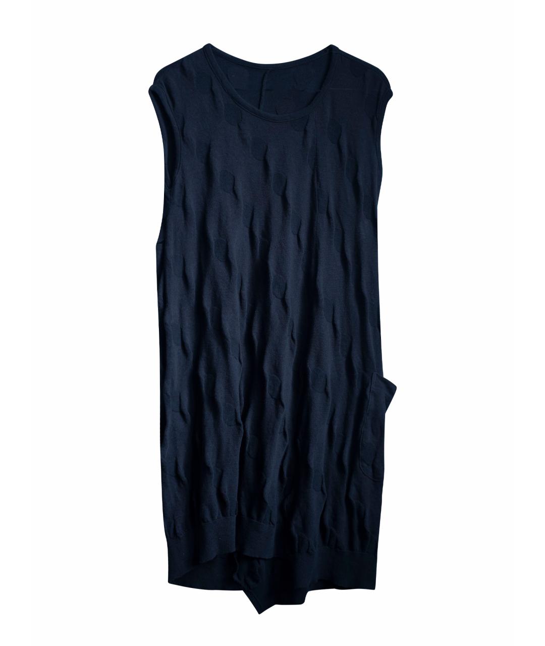 YOHJI YAMAMOTO Черное хлопковое повседневное платье, фото 1