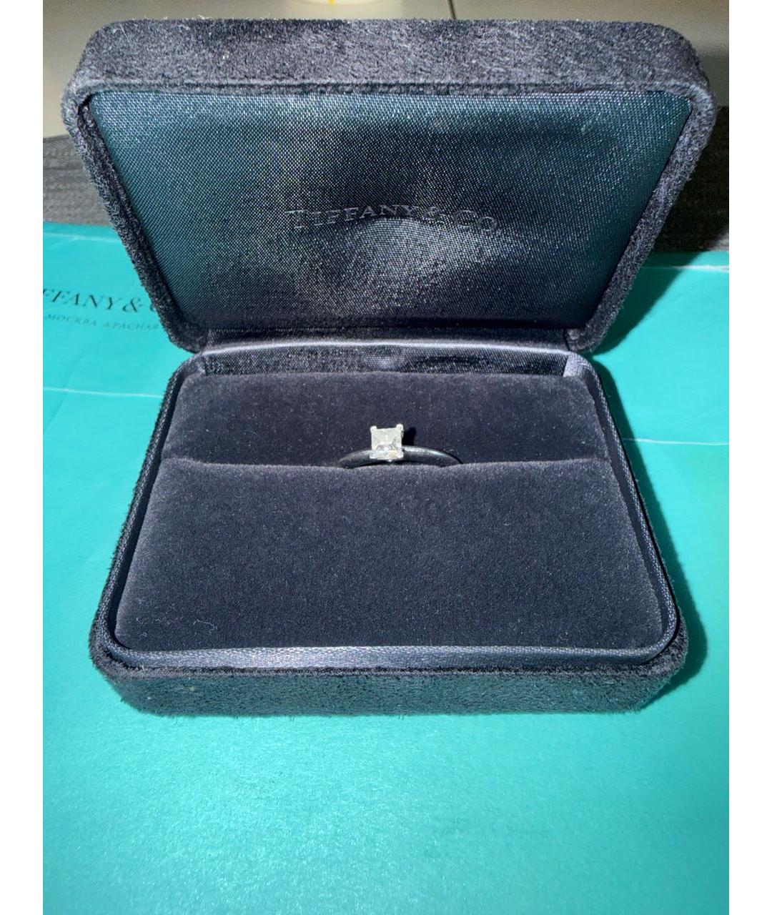 TIFFANY&CO Серебряное платиновое кольцо, фото 6