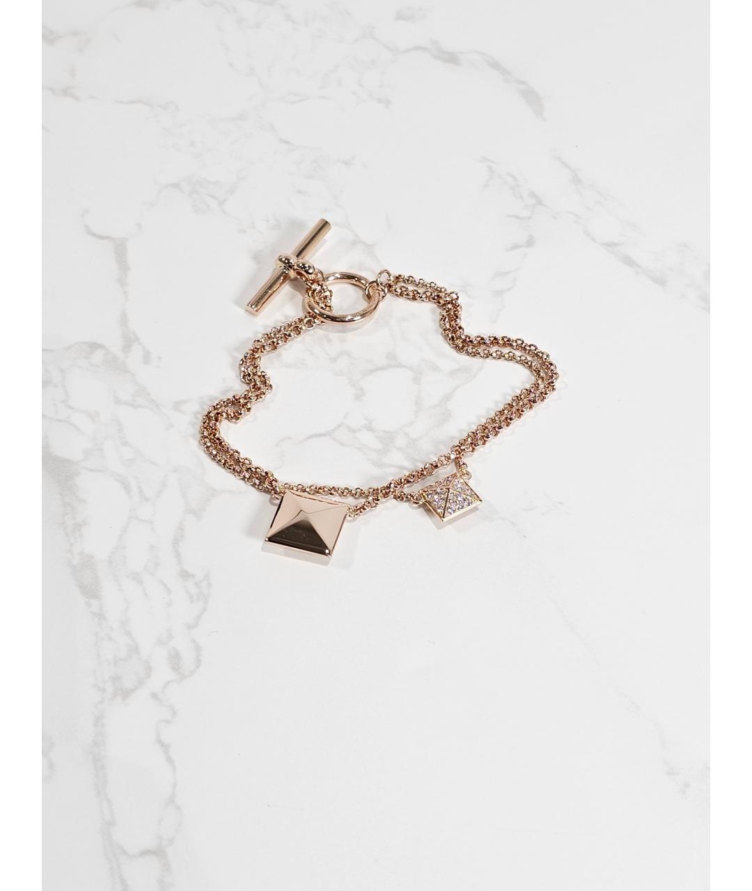 HERMES Золотой браслет из розового золота, фото 3