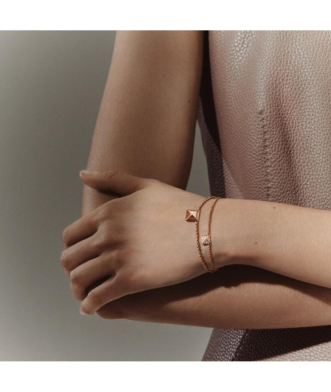 HERMES Золотой браслет из розового золота, фото 2