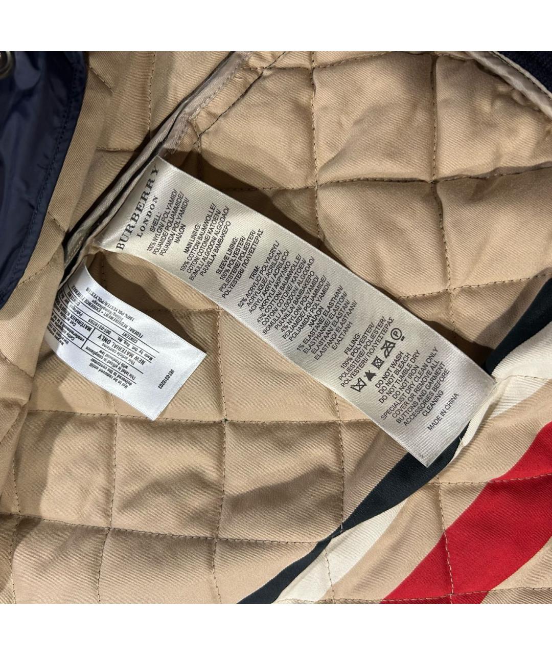 BURBERRY Темно-синяя куртка, фото 7