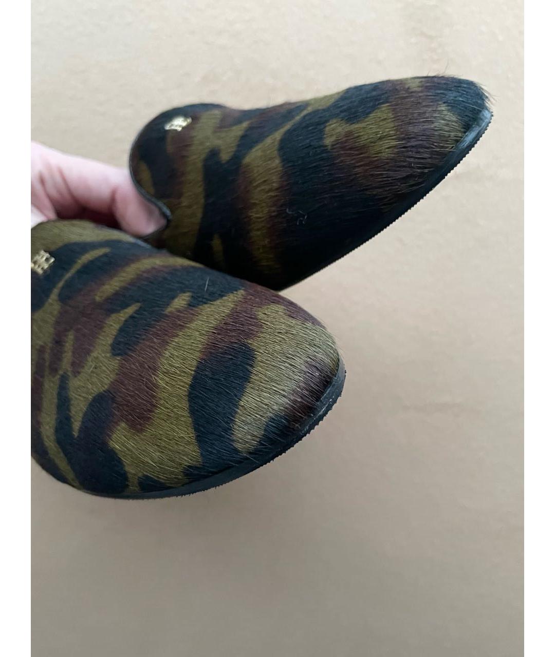 CAROLINA HERRERA Хаки лоферы, фото 5