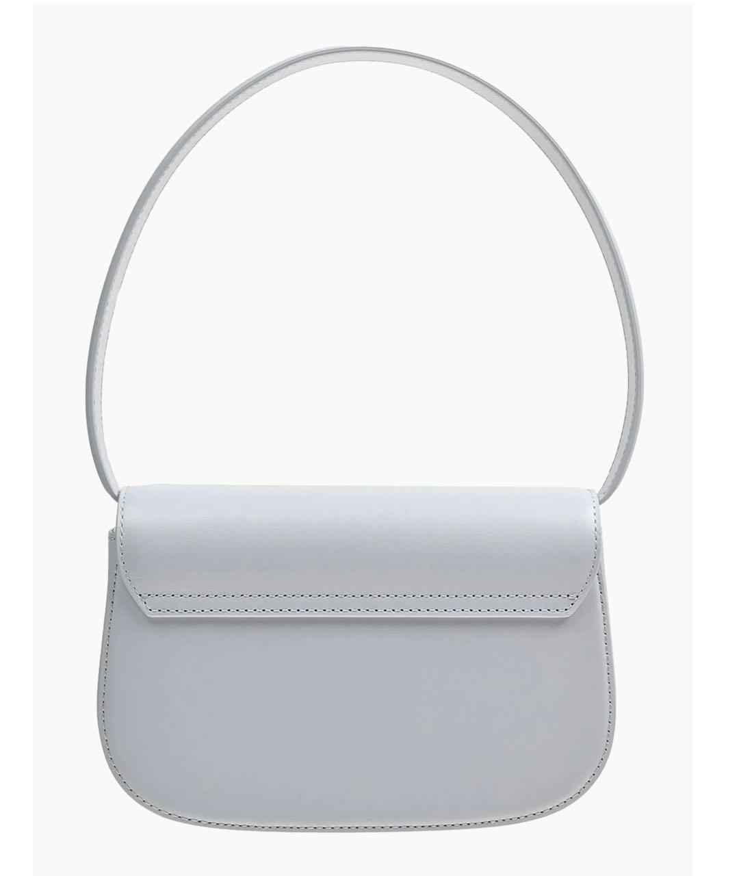 DIESEL Голубая кожаная сумка с короткими ручками, фото 3