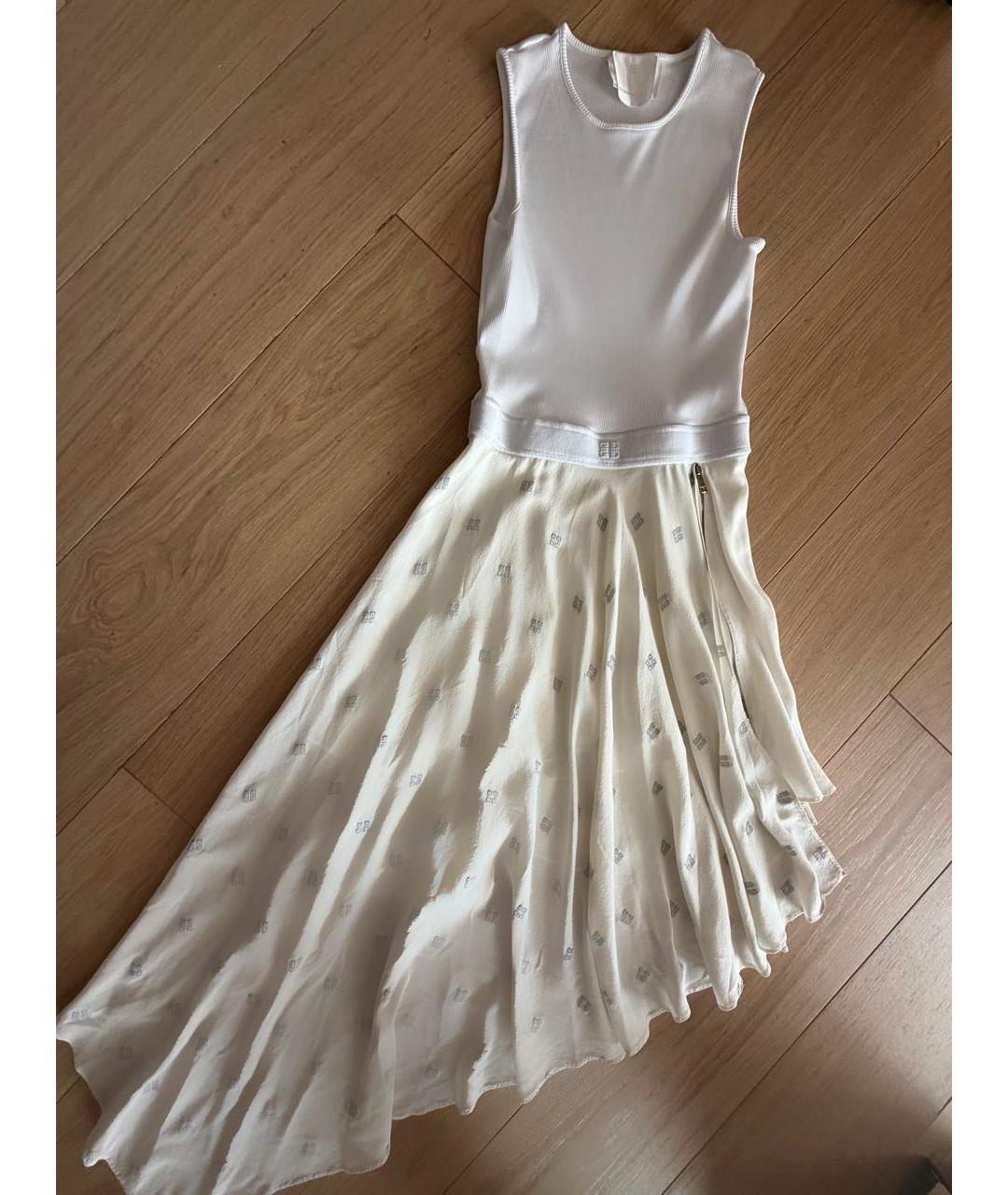 GIVENCHY Бежевое шелковое коктейльное платье, фото 3