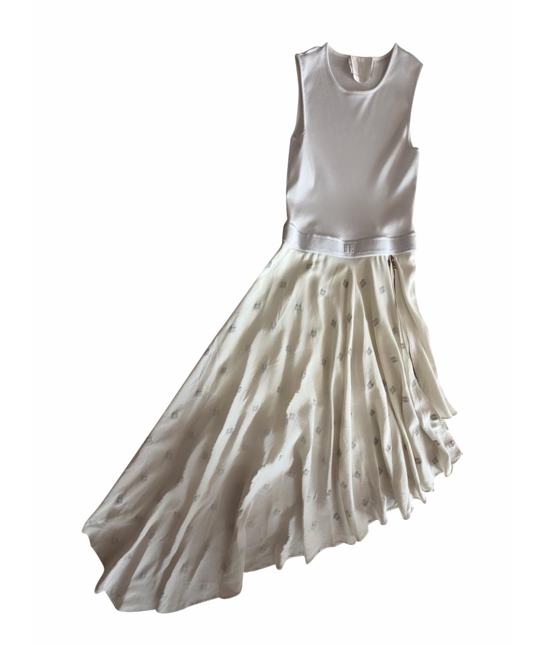 GIVENCHY Бежевое шелковое коктейльное платье, фото 1