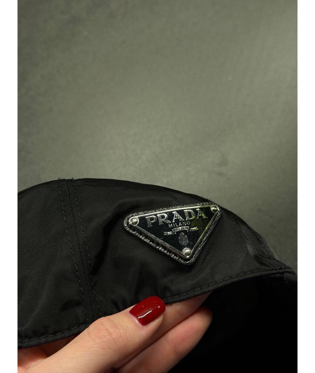 PRADA Черная кепка/бейсболка, фото 4