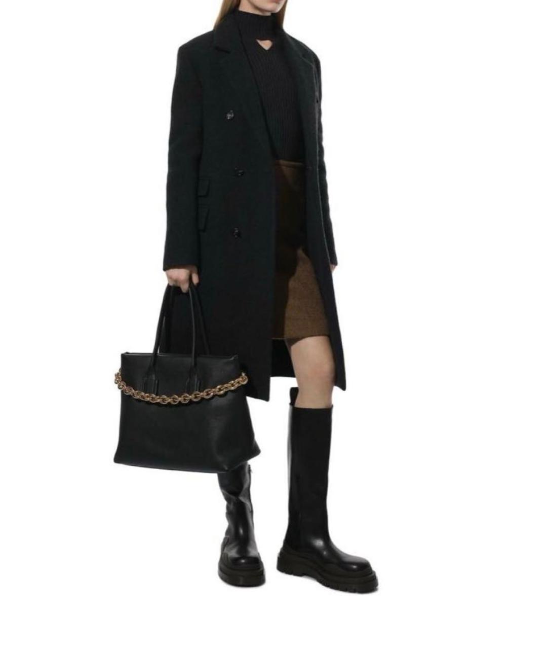 BOTTEGA VENETA Черные кожаные сапоги, фото 2