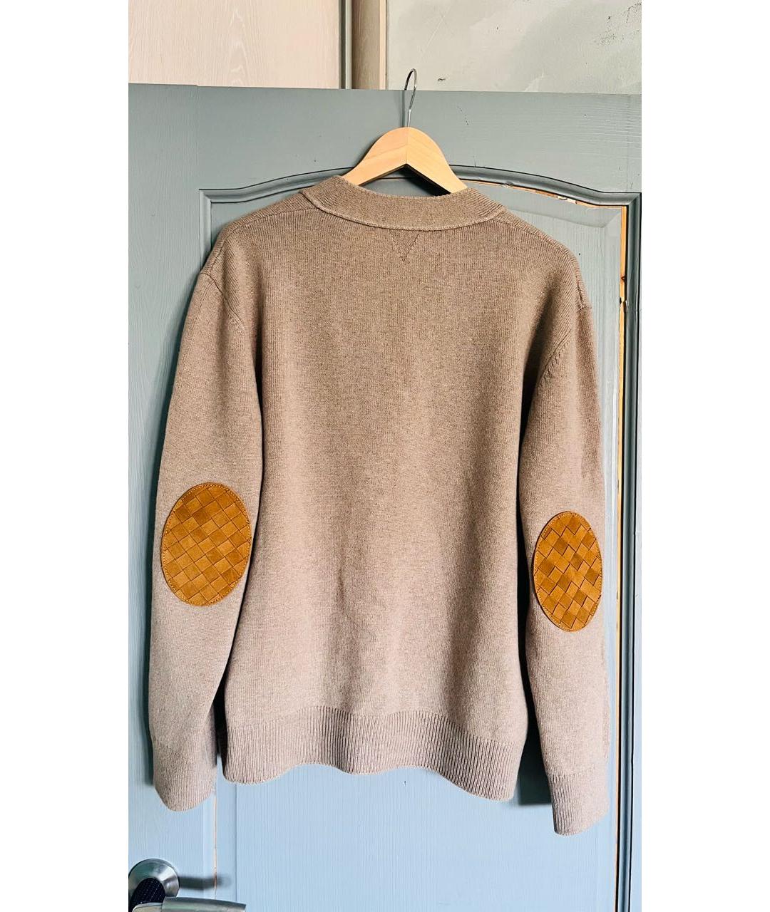 BOTTEGA VENETA Бежевый кашемировый кардиган, фото 2