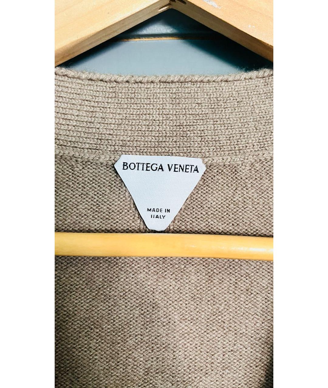 BOTTEGA VENETA Бежевый кашемировый кардиган, фото 3