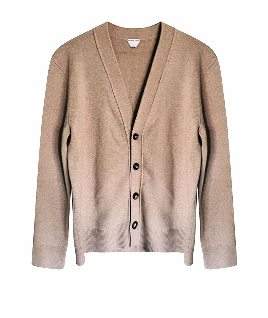 BOTTEGA VENETA Бежевый кашемировый кардиган, фото 1