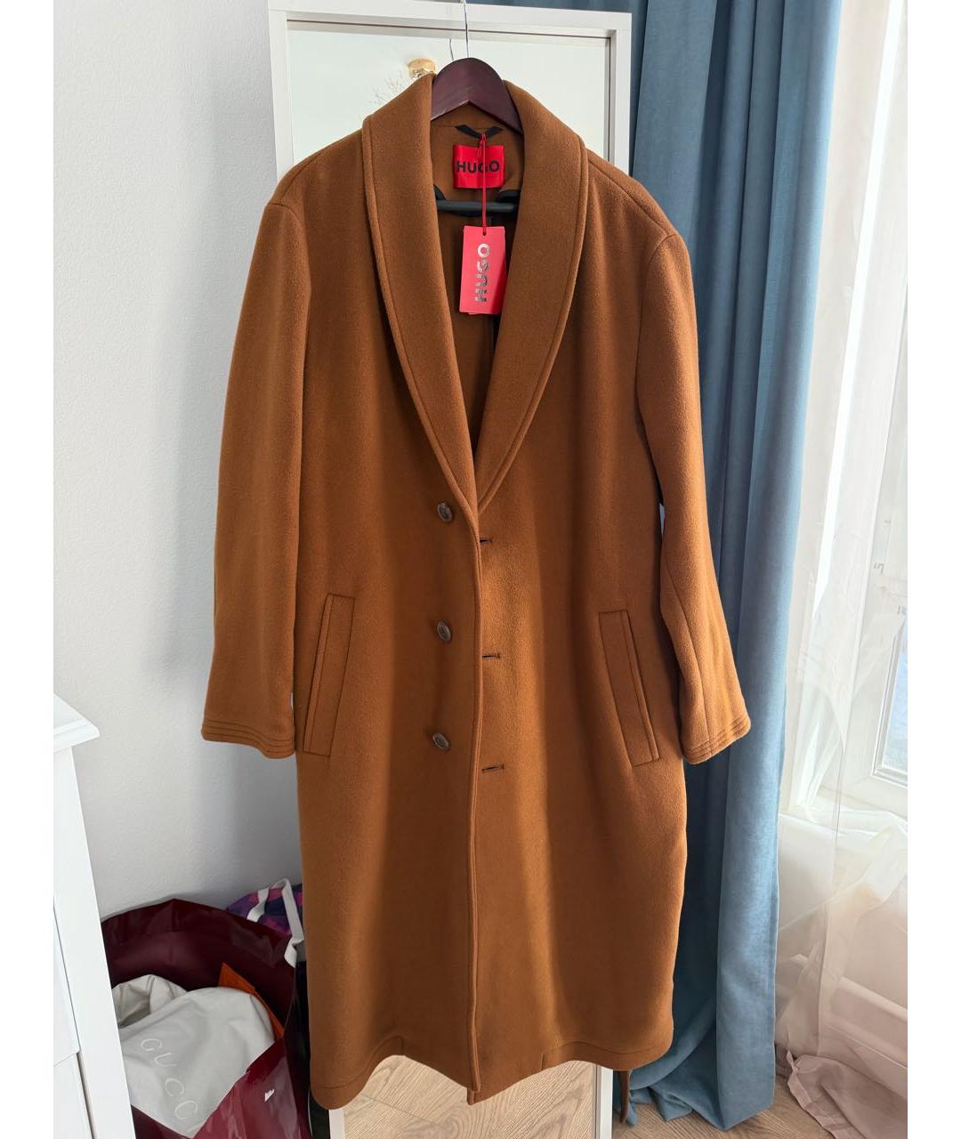 HUGO Коричневое пальто, фото 8