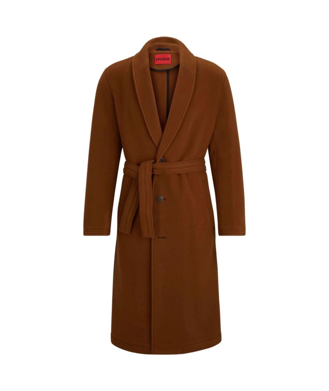HUGO Коричневое пальто, фото 5