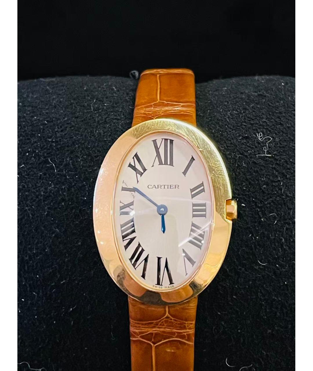 CARTIER Белые часы из розового золота, фото 8