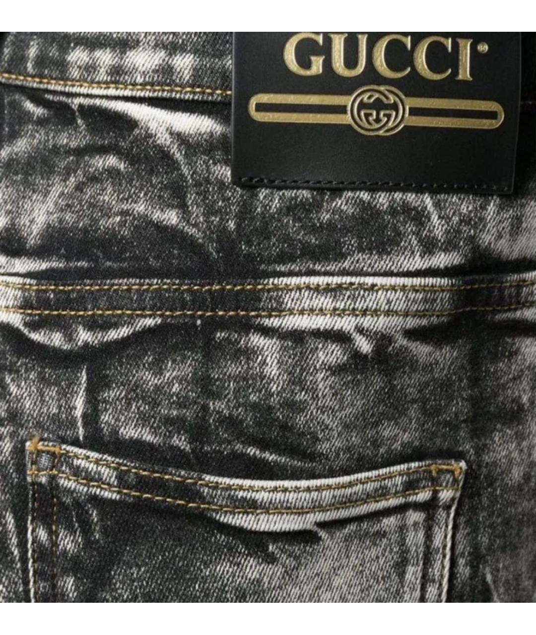 GUCCI Хлопковые джинсы слим, фото 6