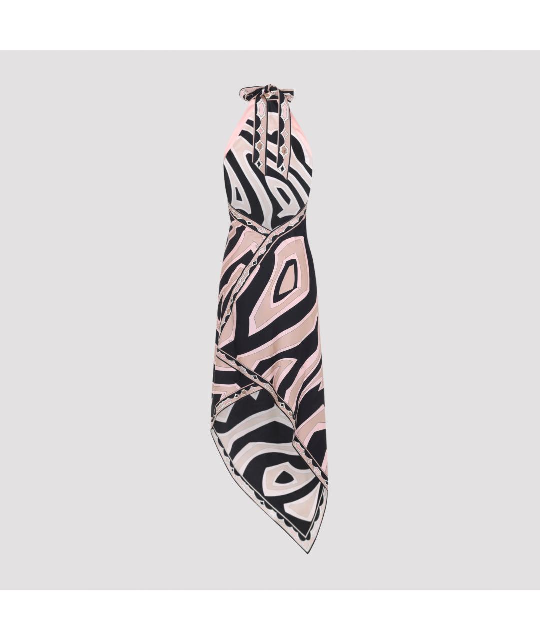 PUCCI Мульти шелковое платье, фото 2