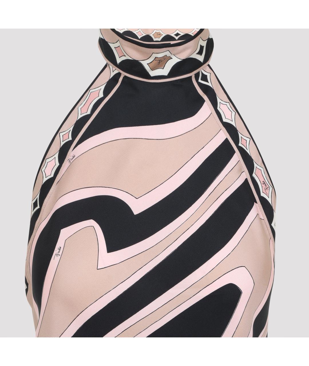 PUCCI Мульти шелковое платье, фото 3