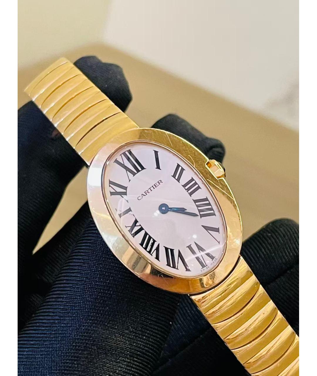 CARTIER Белые часы из розового золота, фото 5