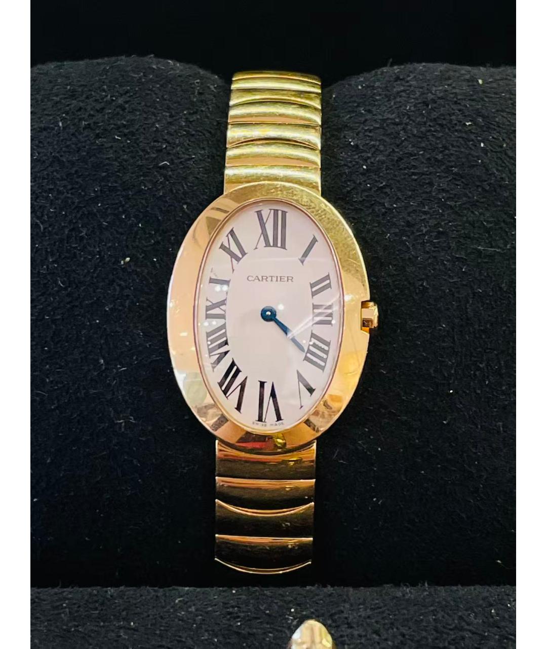 CARTIER Белые часы из розового золота, фото 9