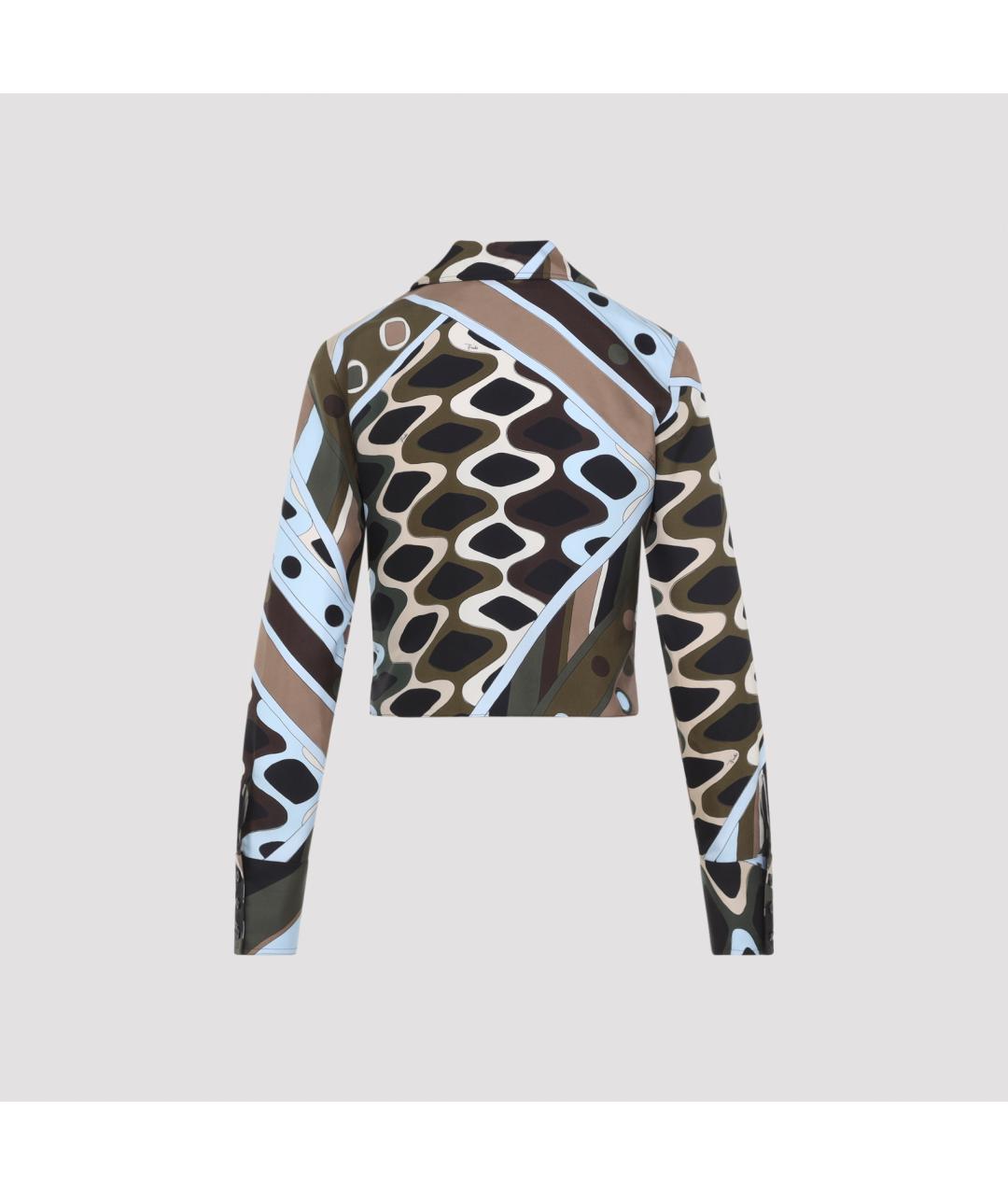 PUCCI Мульти шелковая блузы, фото 2