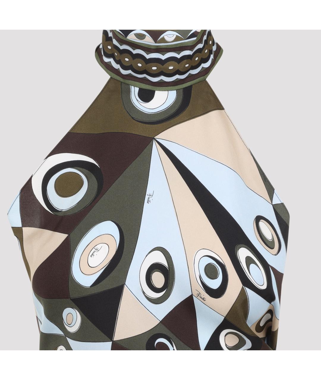 PUCCI Мульти шелковая майка, фото 3