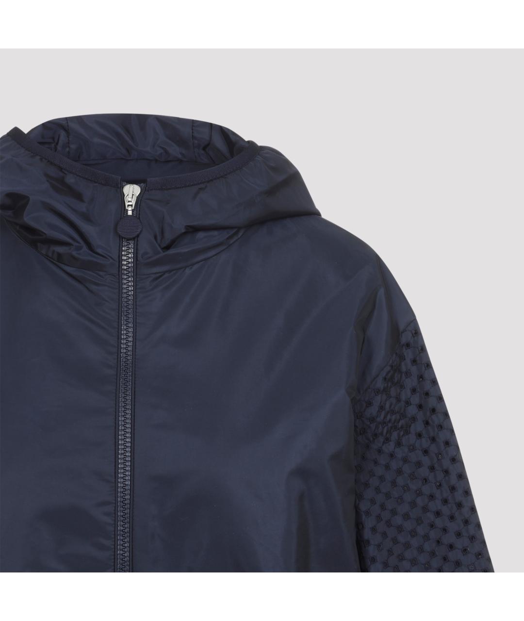 MONCLER Темно-синяя полиамидовая куртка, фото 3