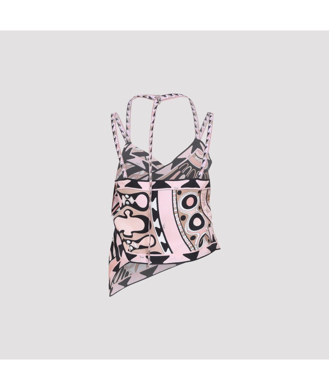 PUCCI Мульти шелковая майка, фото 2