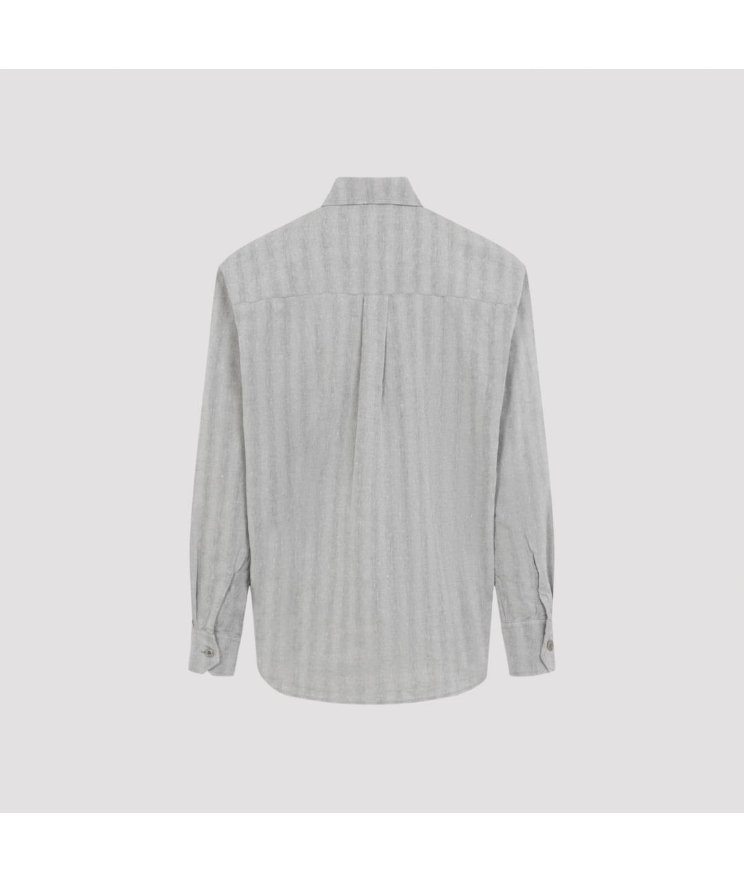 OUR LEGACY Серая хлопковая кэжуал рубашка, фото 2