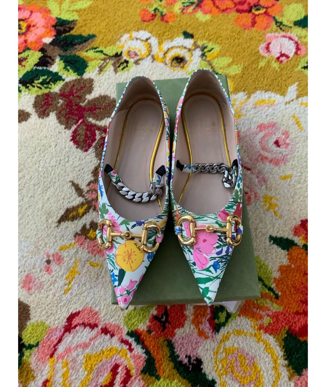 GUCCI Мульти кожаные туфли, фото 2