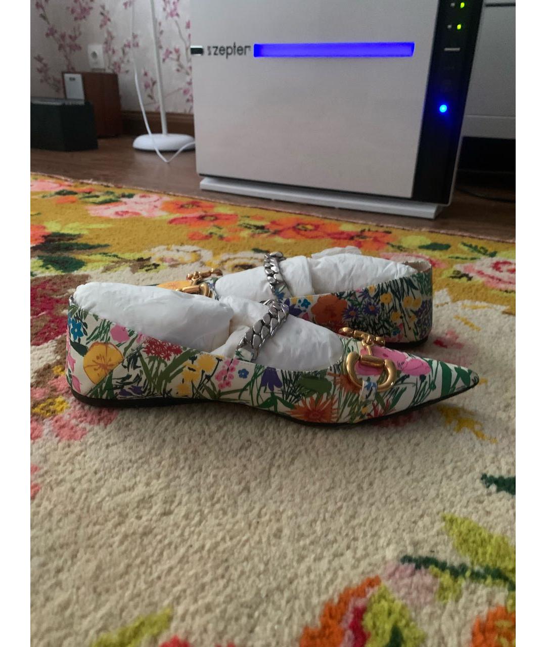 GUCCI Мульти кожаные туфли, фото 3