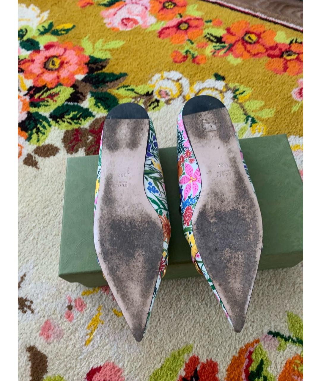 GUCCI Мульти кожаные туфли, фото 4