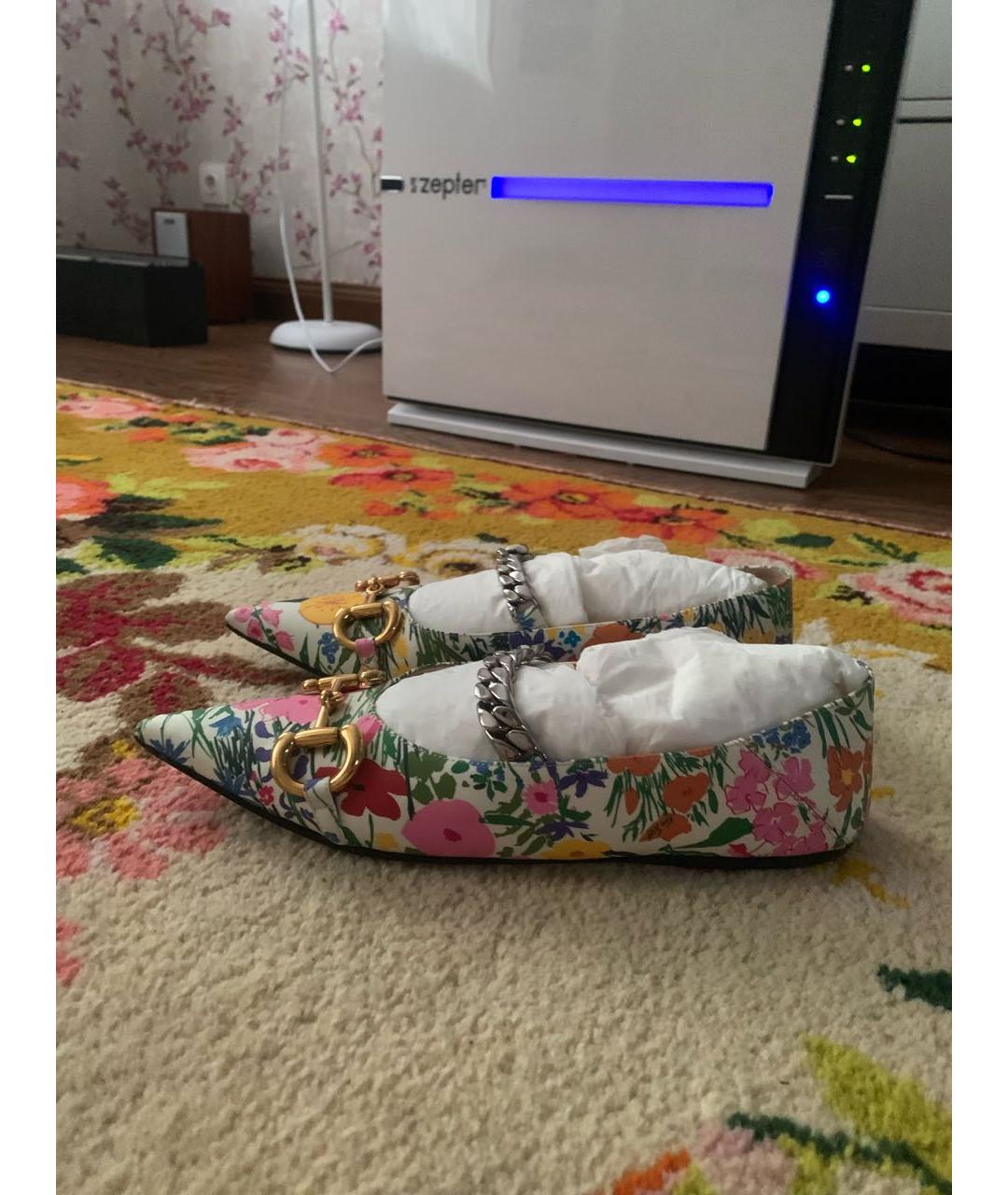 GUCCI Мульти кожаные туфли, фото 9