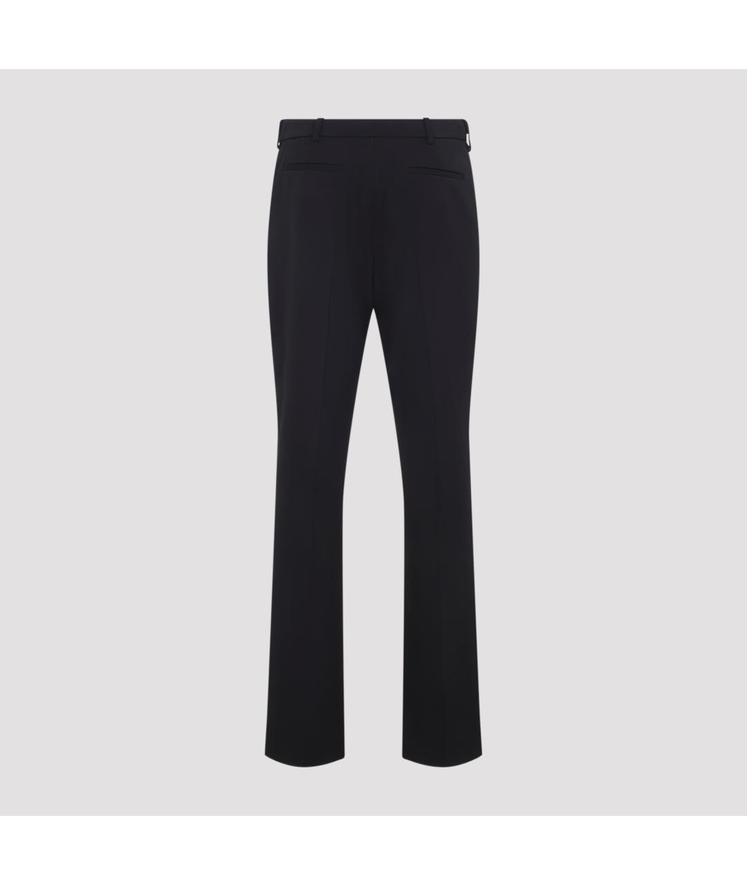 BALENCIAGA Черные шерстяные прямые брюки, фото 2