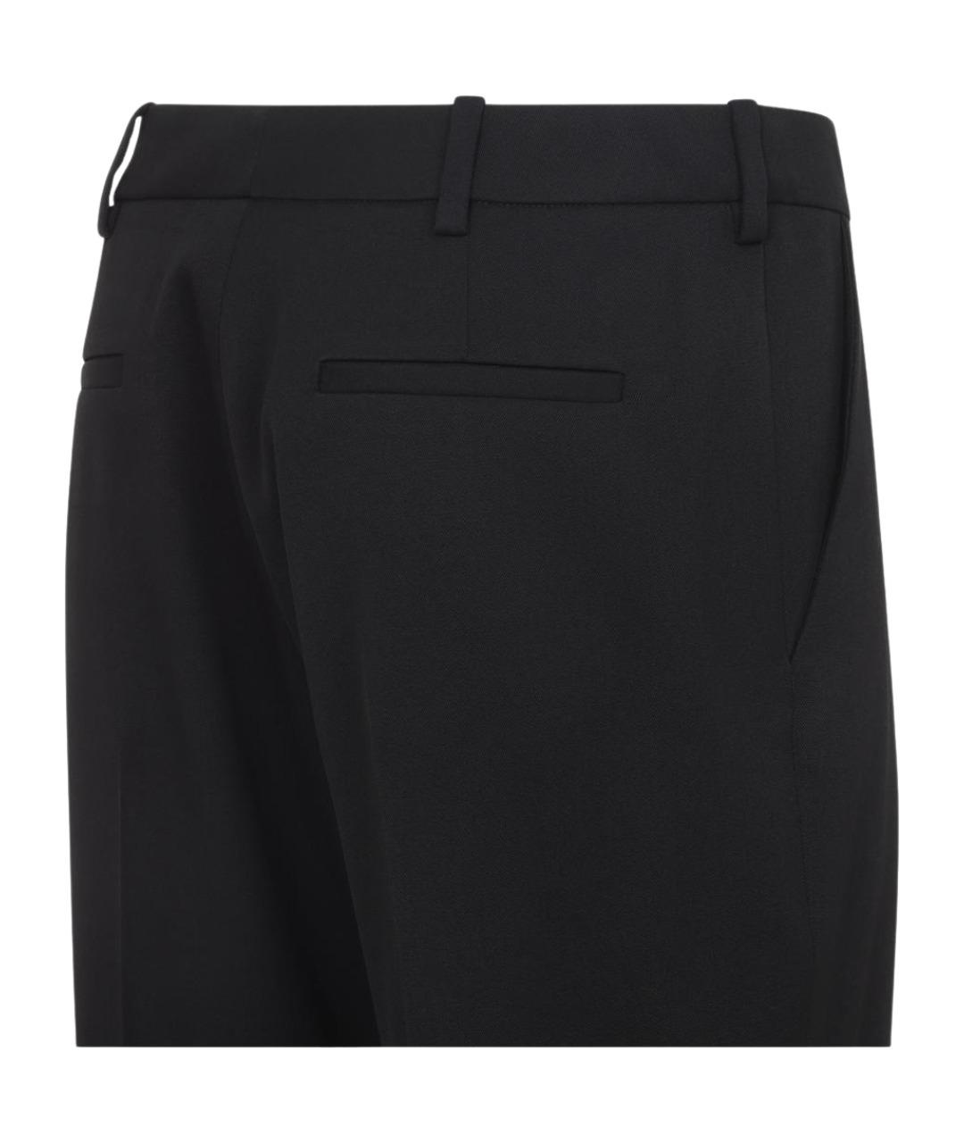BALENCIAGA Черные шерстяные прямые брюки, фото 3