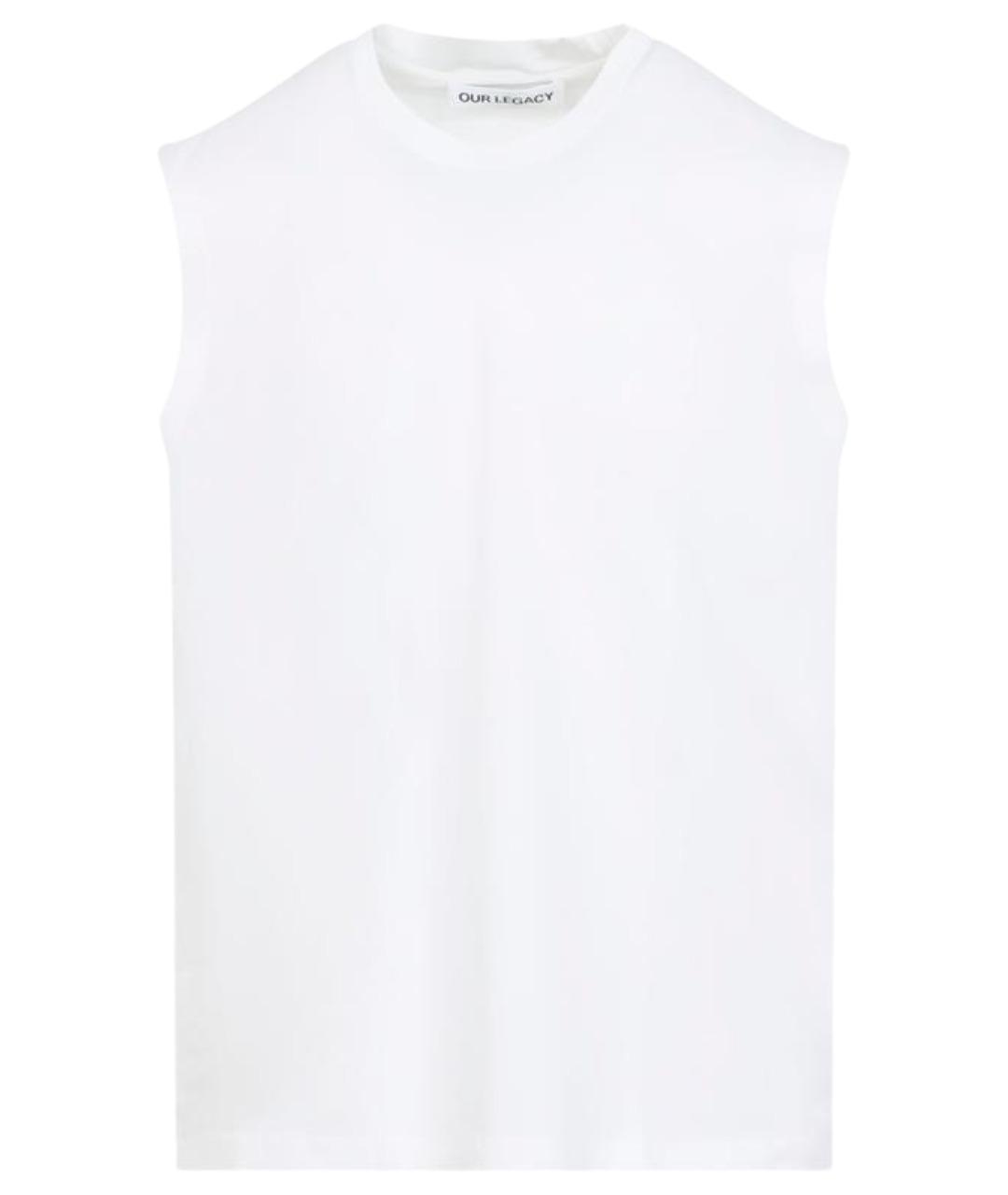 OUR LEGACY Белая хлопковая майка, фото 1
