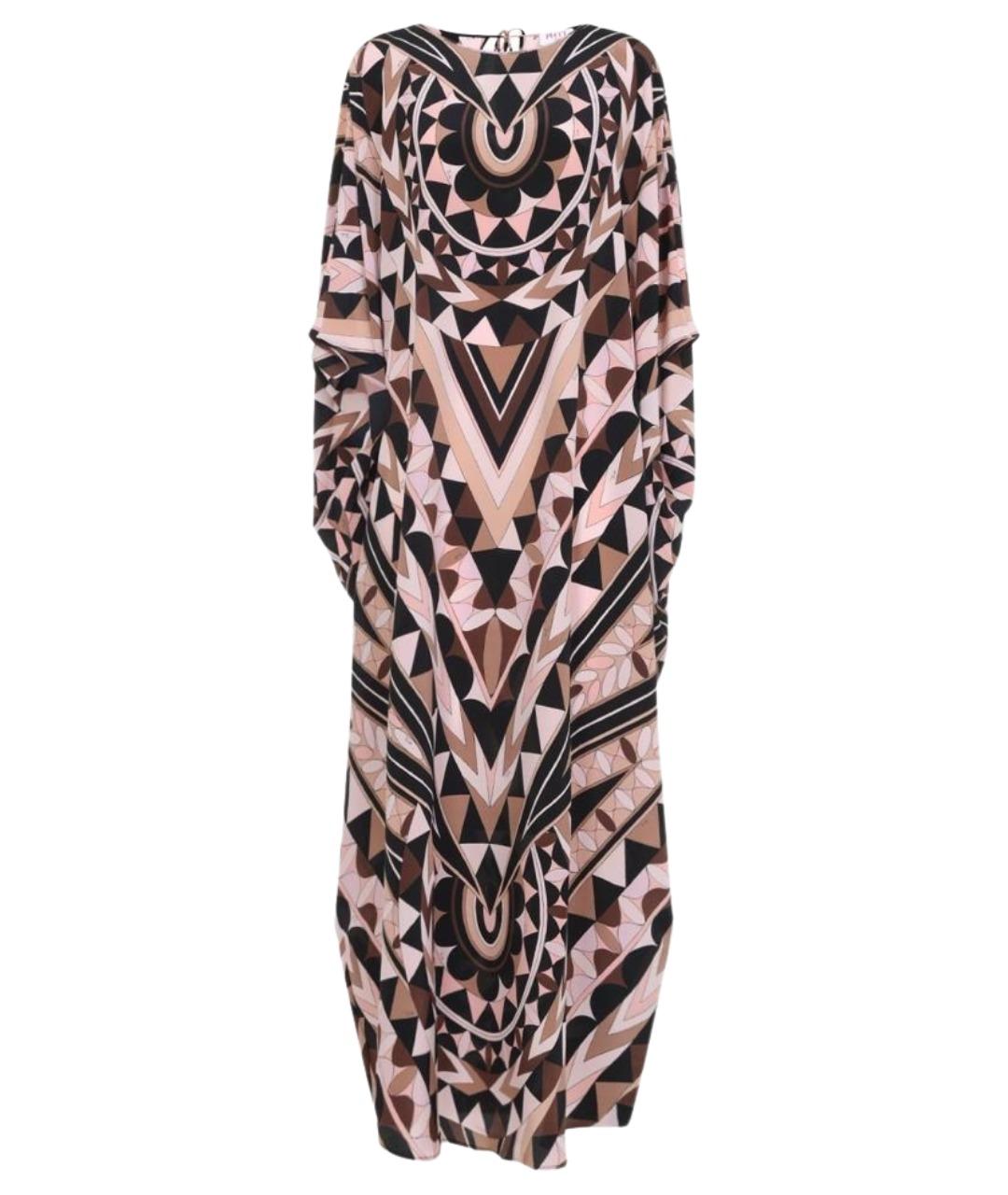 PUCCI Мульти шелковое повседневное платье, фото 1