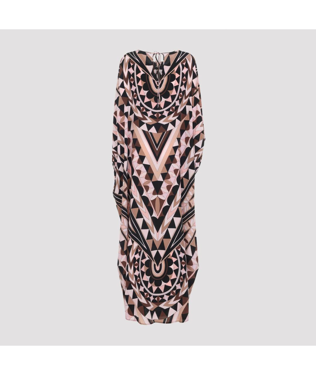 PUCCI Мульти шелковое повседневное платье, фото 2