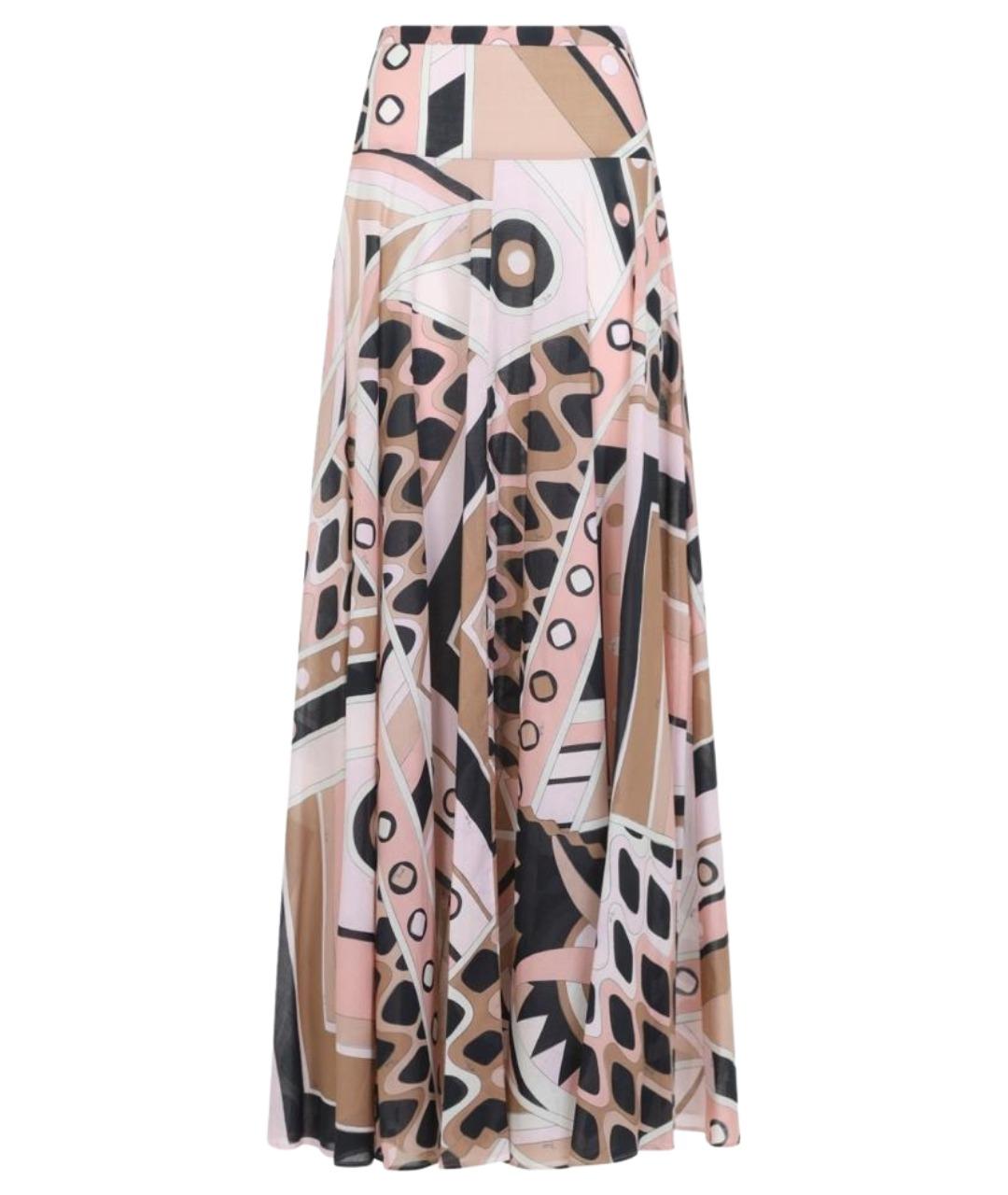 PUCCI Мульти хлопковая юбка макси, фото 1