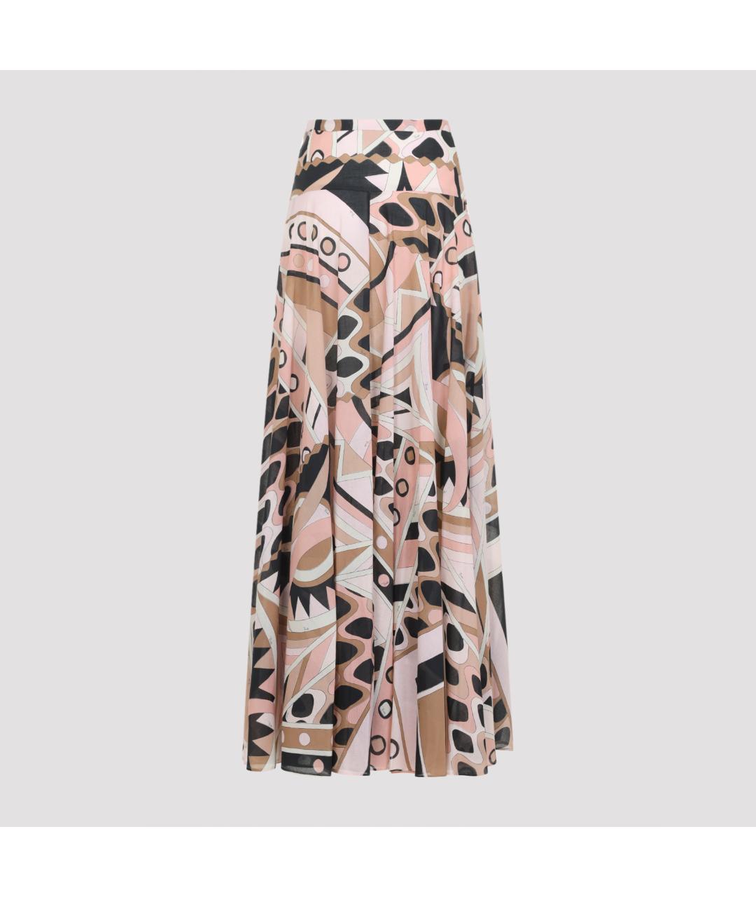 PUCCI Мульти хлопковая юбка макси, фото 2