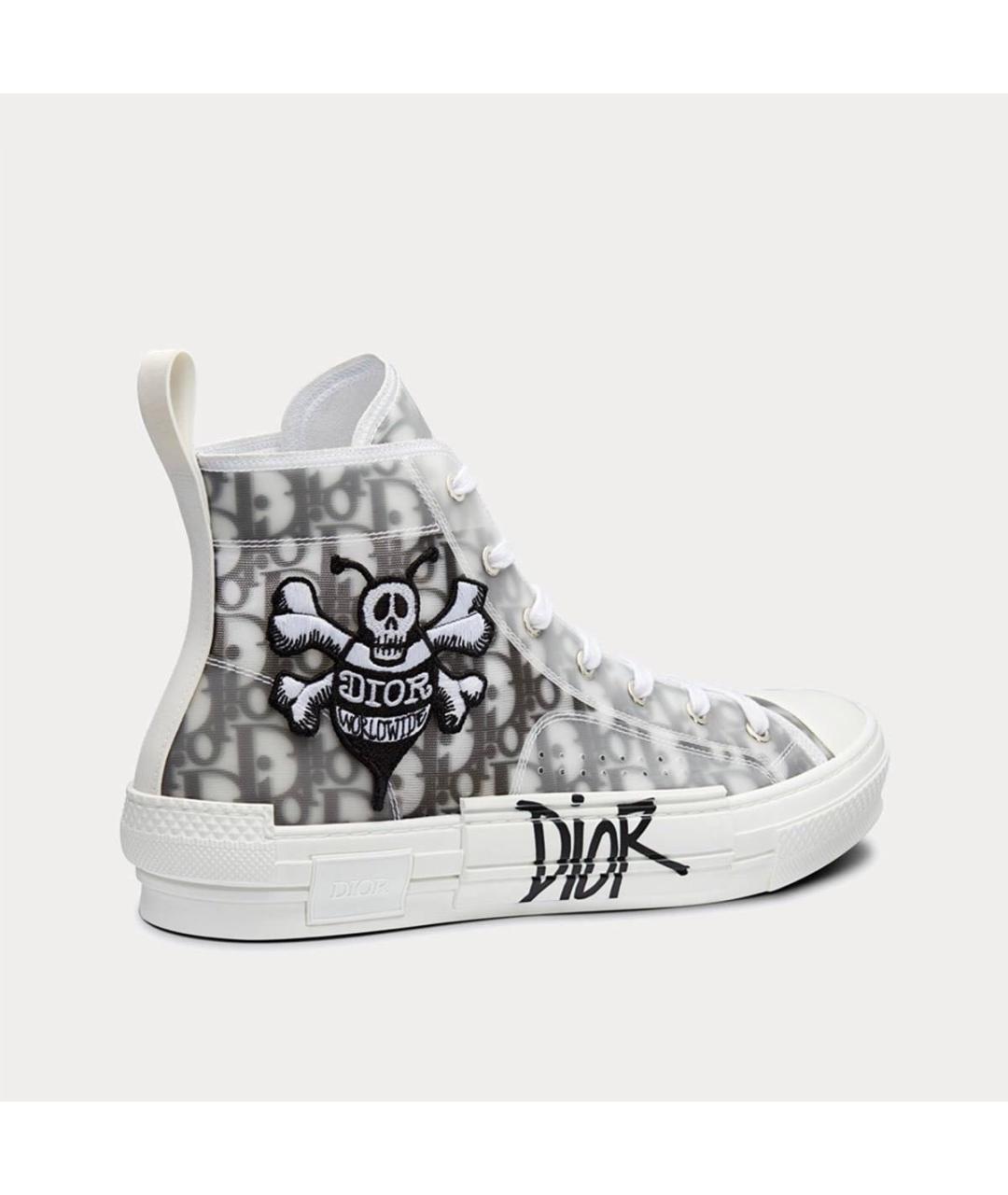 CHRISTIAN DIOR Серые высокие кроссовки / кеды, фото 3