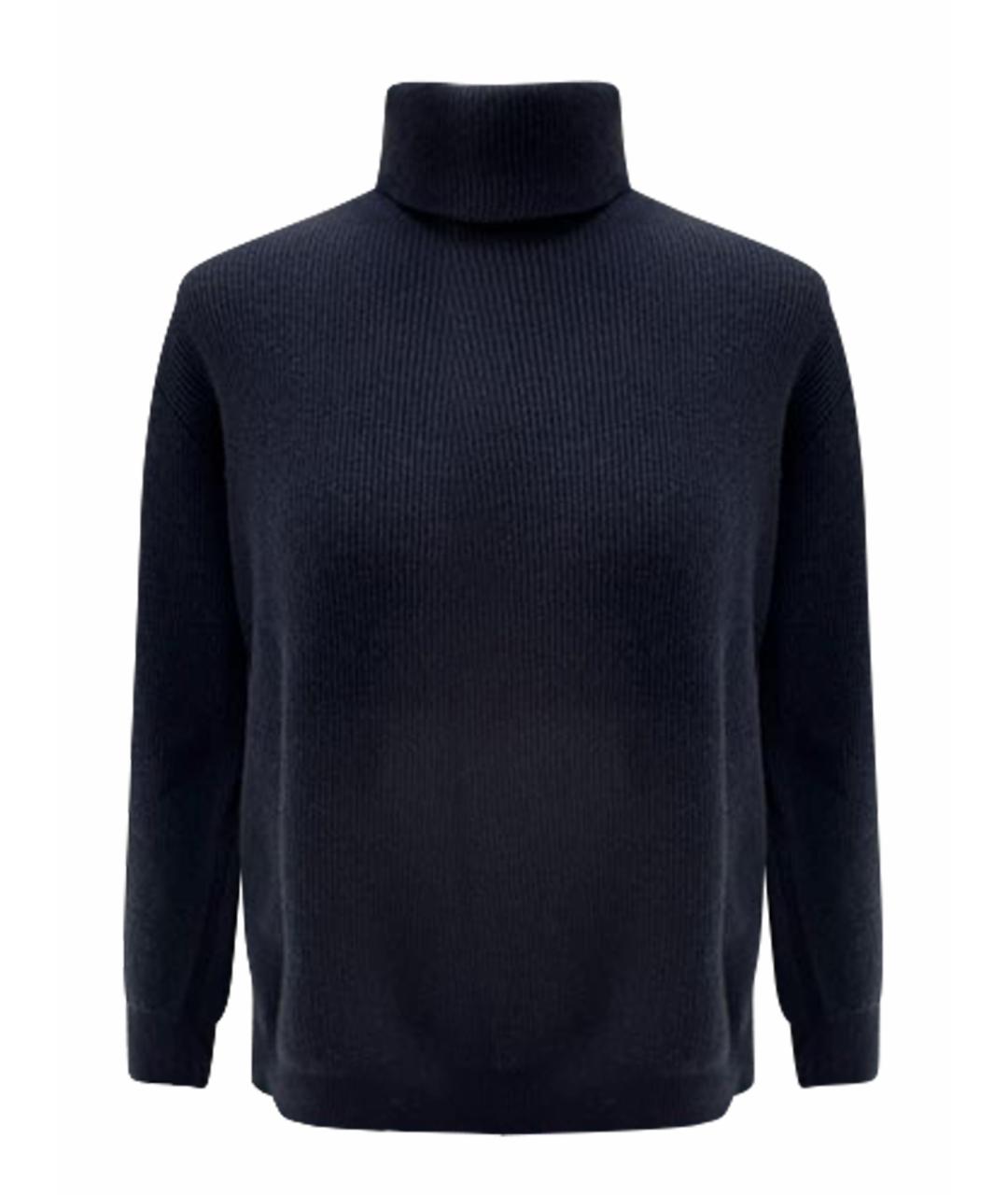 BRUNELLO CUCINELLI Темно-синий кашемировый джемпер / свитер, фото 1
