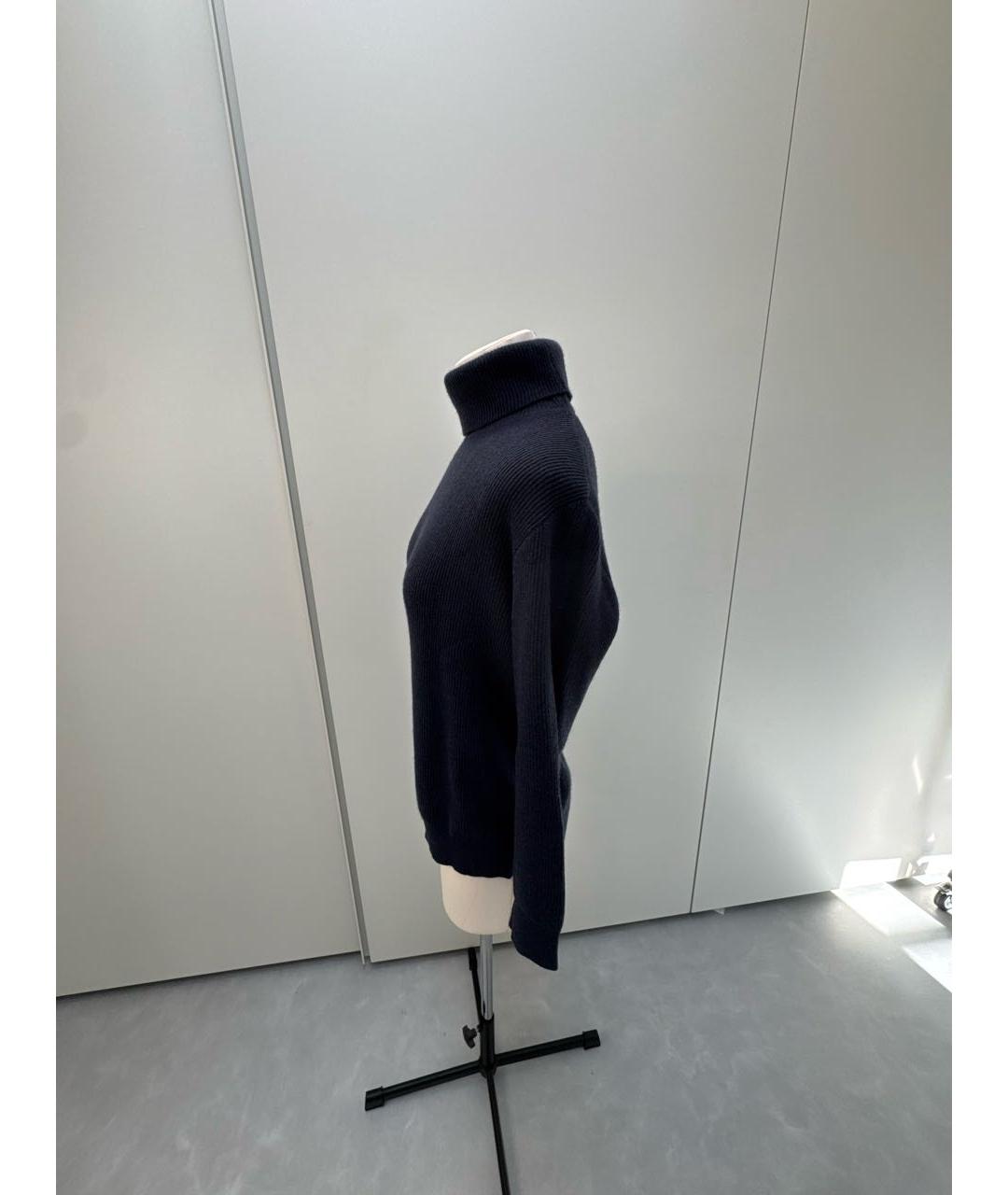 BRUNELLO CUCINELLI Темно-синий кашемировый джемпер / свитер, фото 3