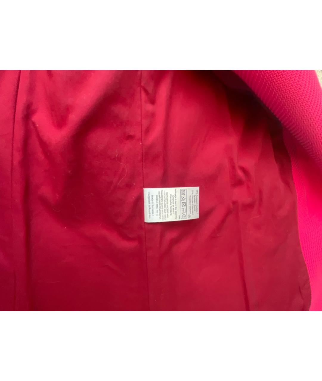 Tara Jarmon Фуксия хлопковое пальто, фото 5
