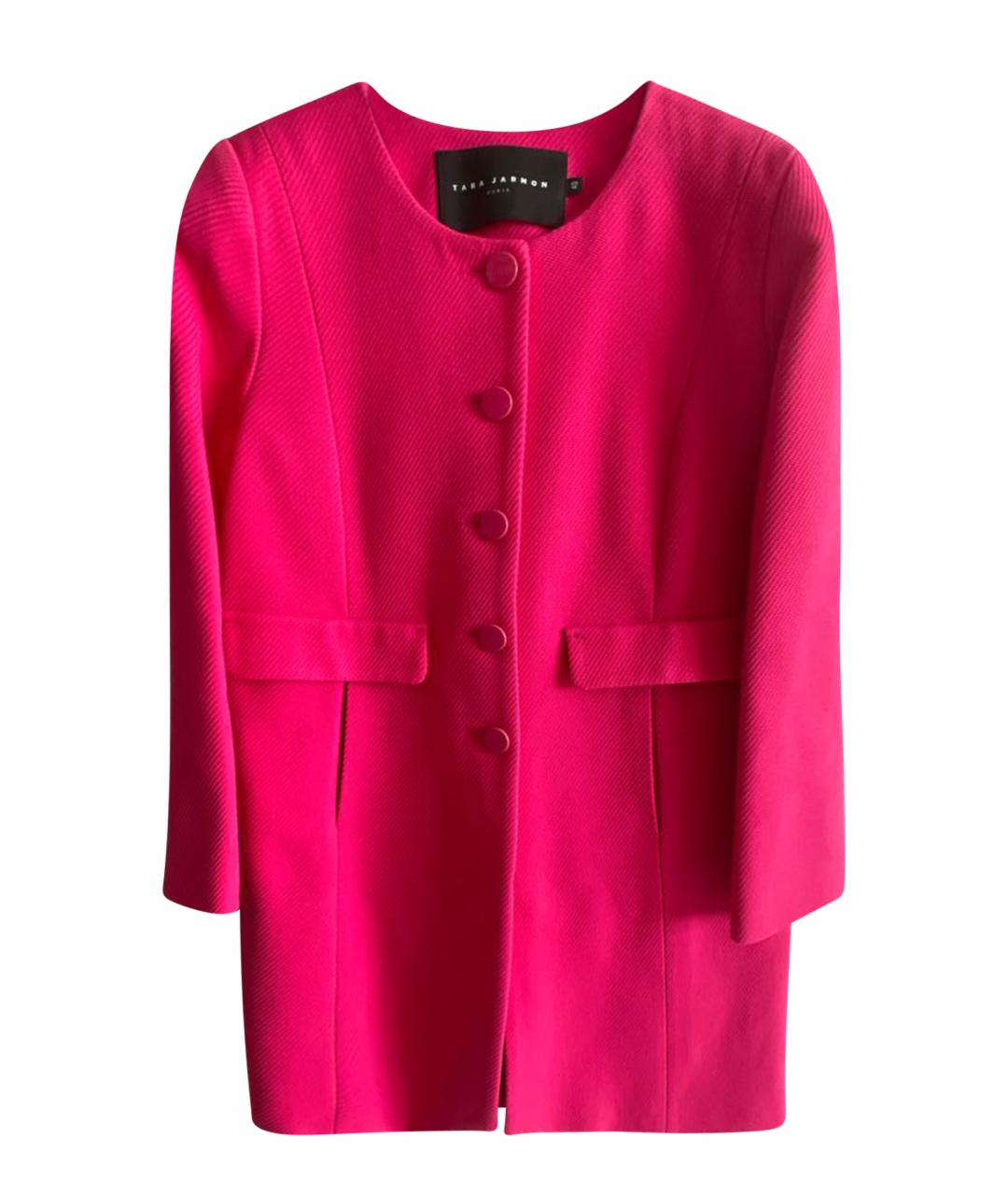 Tara Jarmon Фуксия хлопковое пальто, фото 1