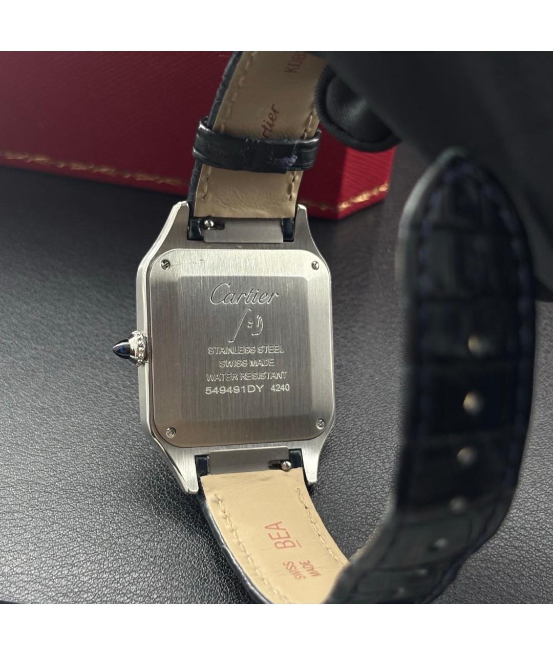 CARTIER Бежевые металлические часы, фото 3