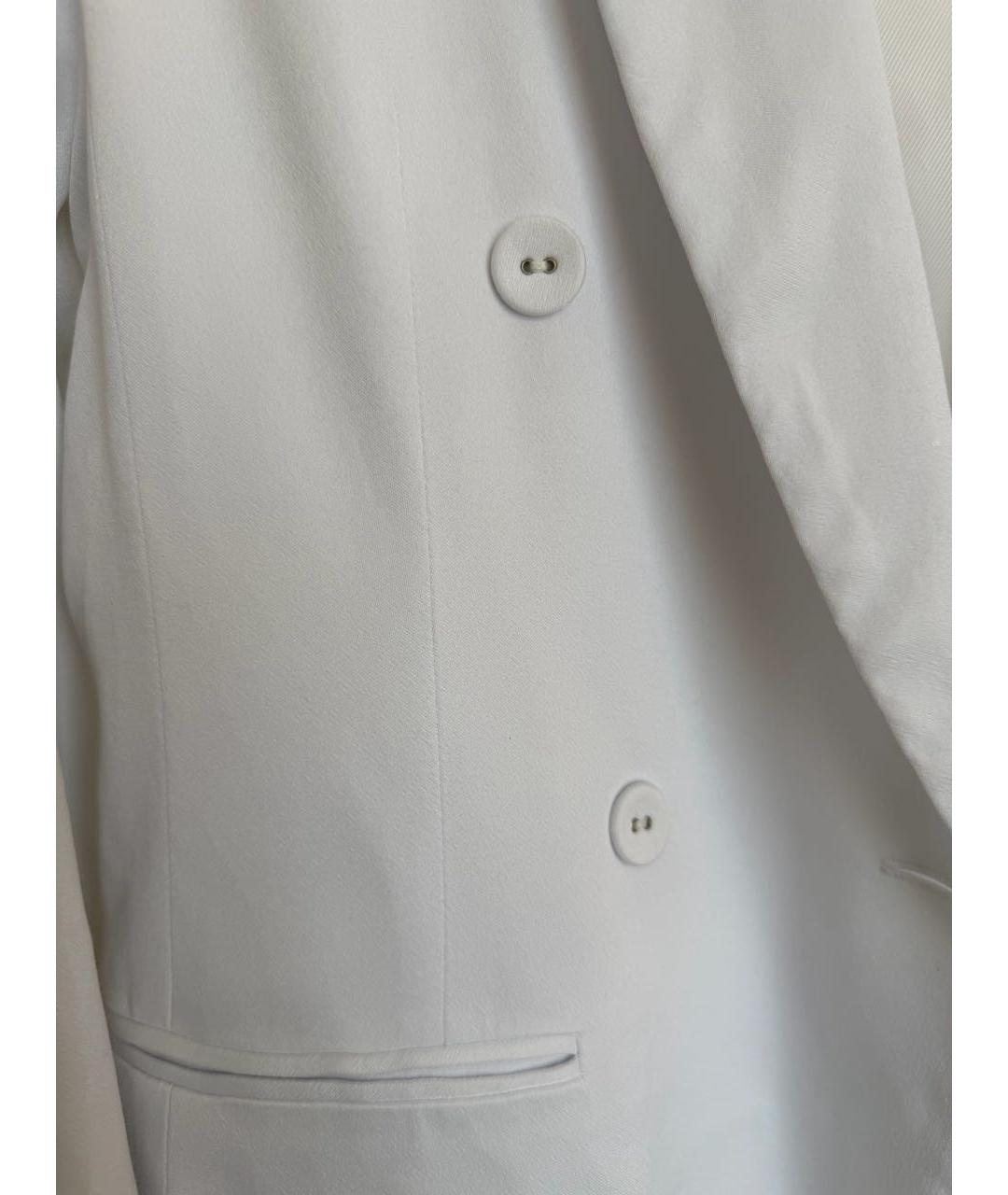 BCBG MAXAZRIA Белый хлопковый жакет/пиджак, фото 4