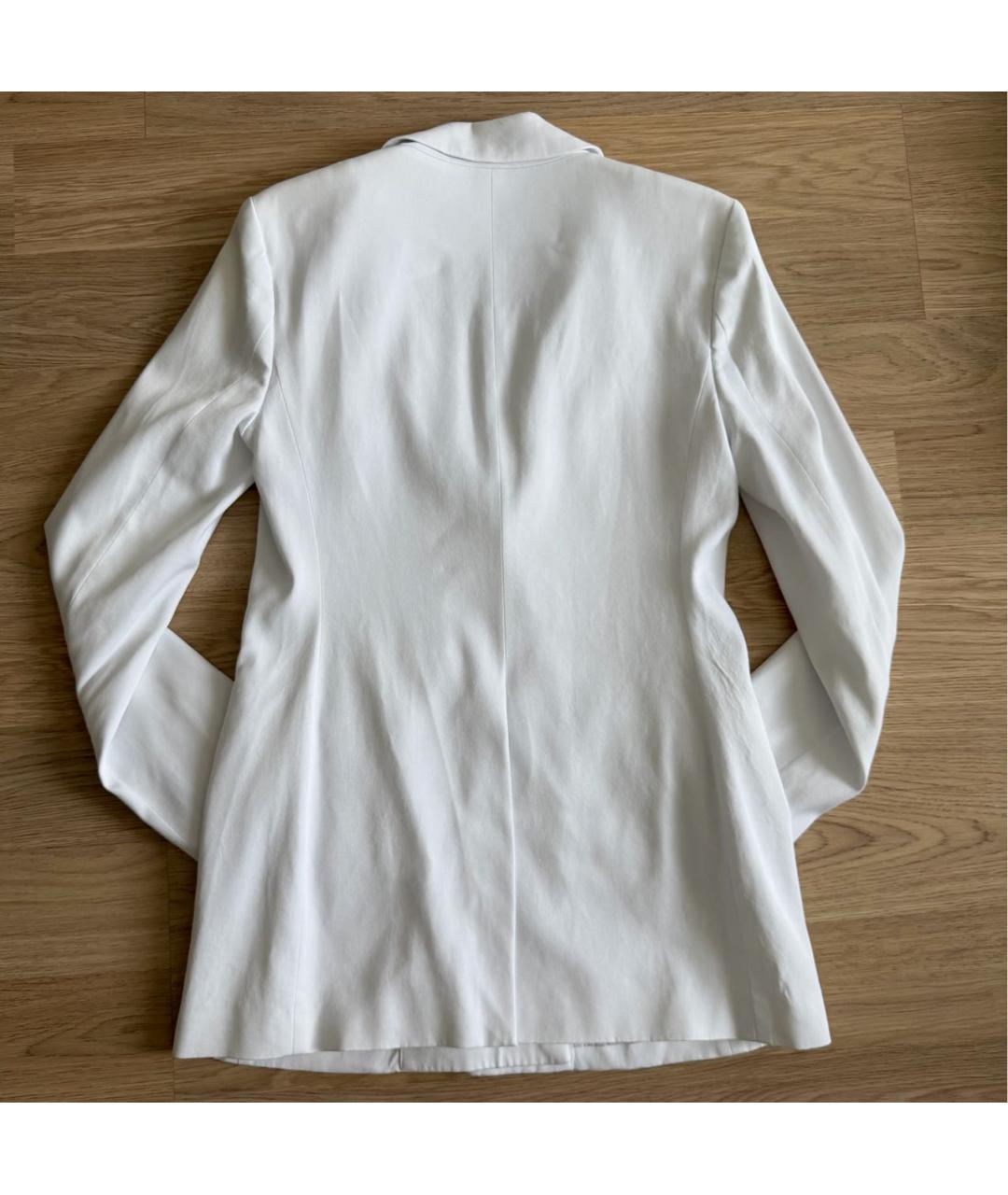 BCBG MAXAZRIA Белый хлопковый жакет/пиджак, фото 2