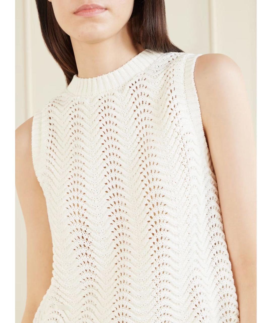 LOULOU DE SAISON Белая хлопковая блузы, фото 5