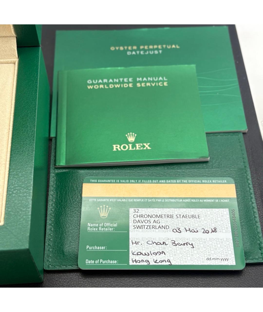 ROLEX Черные металлические часы, фото 3