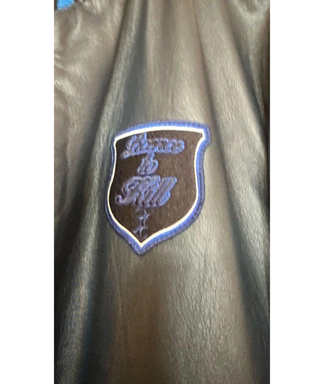 BILLIONAIRE Синяя кожаная куртка, фото 8