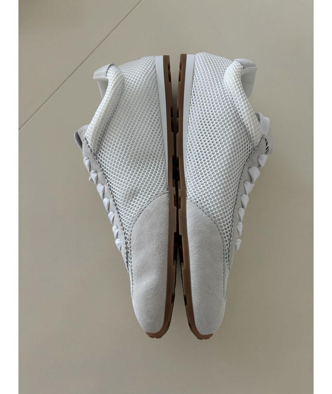 MIU MIU Белые текстильные кеды, фото 3